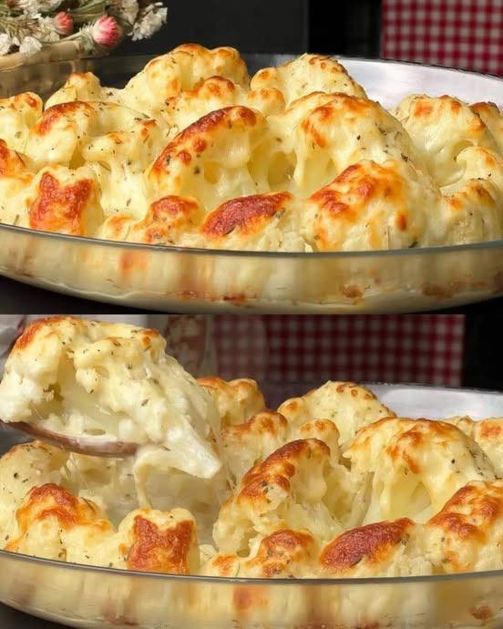 Cheesy Baked Cauliflower