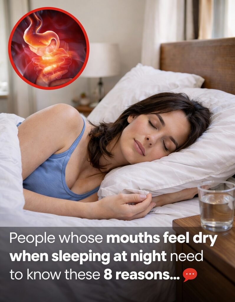 If your mouth feels dry at night, here are 8 reasons why