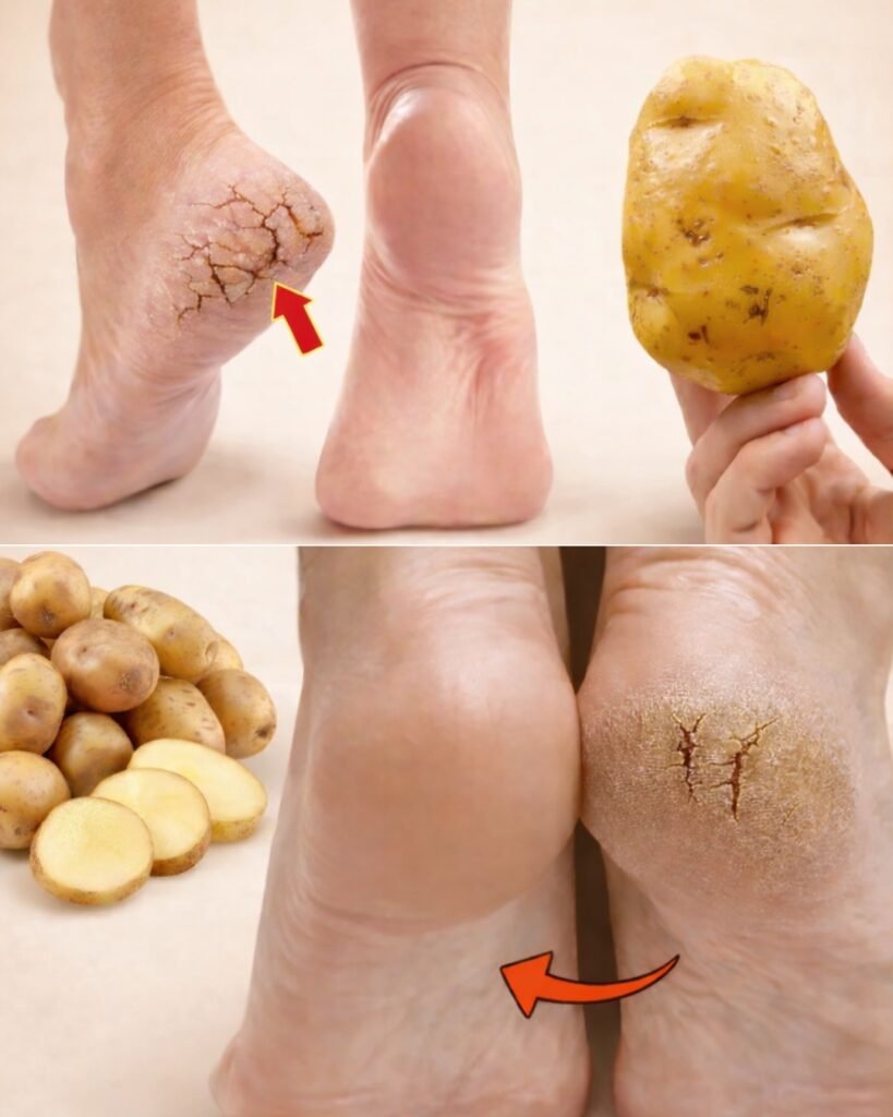 Just ONE Potato Can Help You Say Goodbye to Cracked Heels for Good