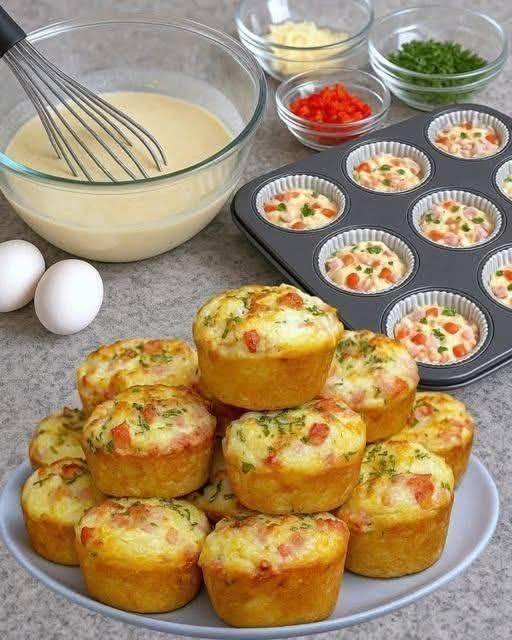 4-Ingredient Savory Breakfast Muffins