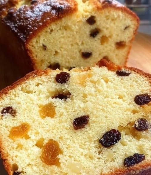 Vanilla Raisin Loaf Cake