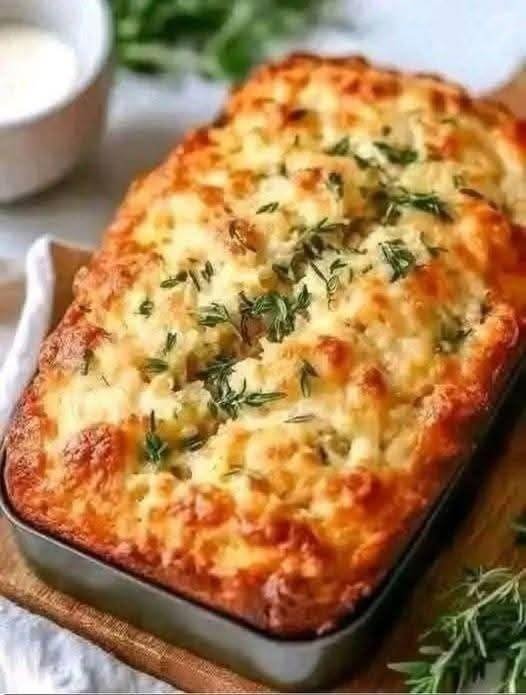 Cheesy Herb Bread Bake (10-Minute Prep)