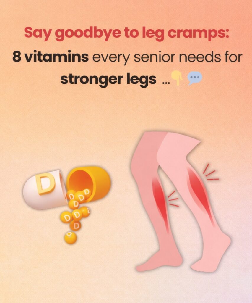 Say goodbye to leg cramps: 8 vitamins every senior needs for stronger legs