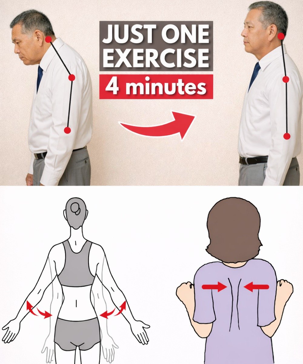 How to Fix Forward Head Posture After 60 in Just 4 Minutes – The Gentle Routine Japan’s Oldest Doctor Swears By