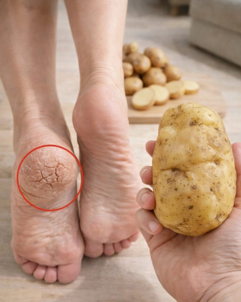 Just One Potato Can Help Soften Cracked Heels and Ease Discomfort