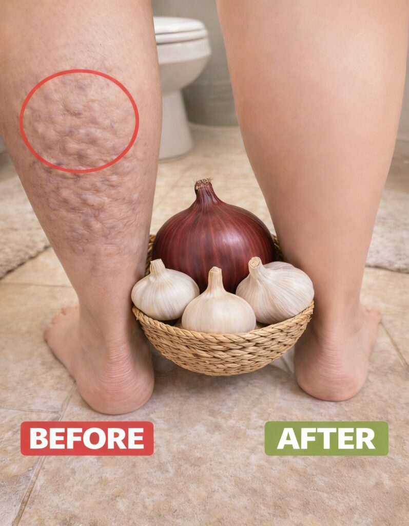 Banish Pesky Veins: The Kitchen Secret Using Onion, Garlic, and Vinegar