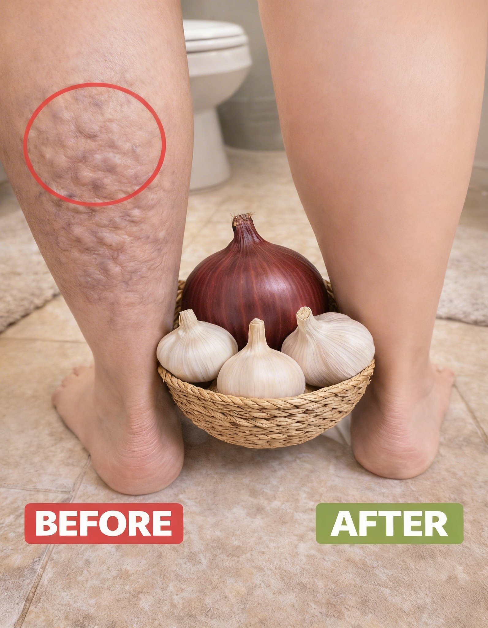 Banish Pesky Veins: The Kitchen Secret Using Onion, Garlic, and Vinegar