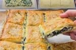 Spinach and Cheese Puff Pastry Squares