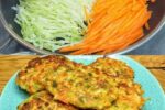 Crispy Golden Cabbage & Carrot Fritters