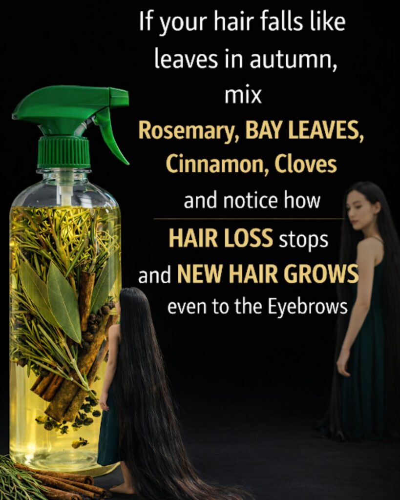 Rosemary Hair Growth Spray: Use Daily for One Week to Potentially Stimulate Faster, Thicker, Healthier Hair Naturally
