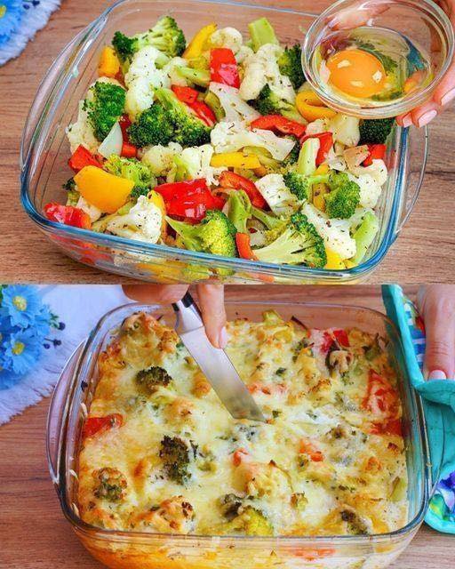 Recipe: Cheesy Roasted Vegetable Bake
