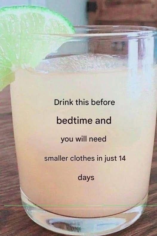 Bedtime drink to remove all belly fat in just 1 week.