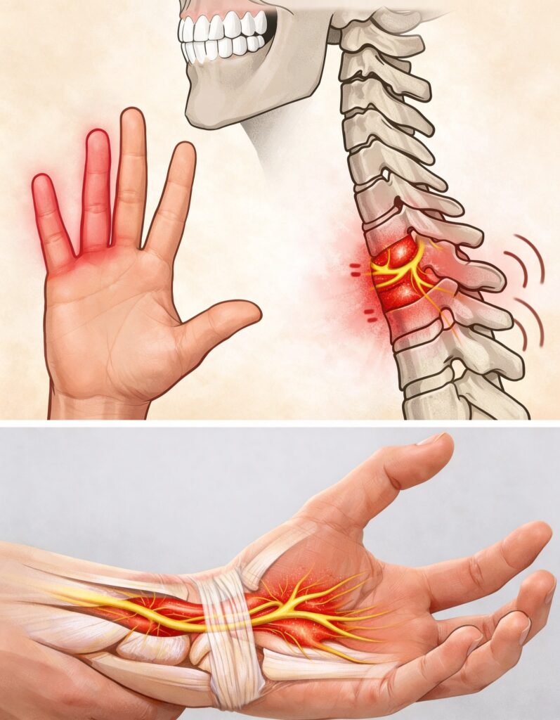 If your HANDS fall asleep it’s a clear sign that you have can…