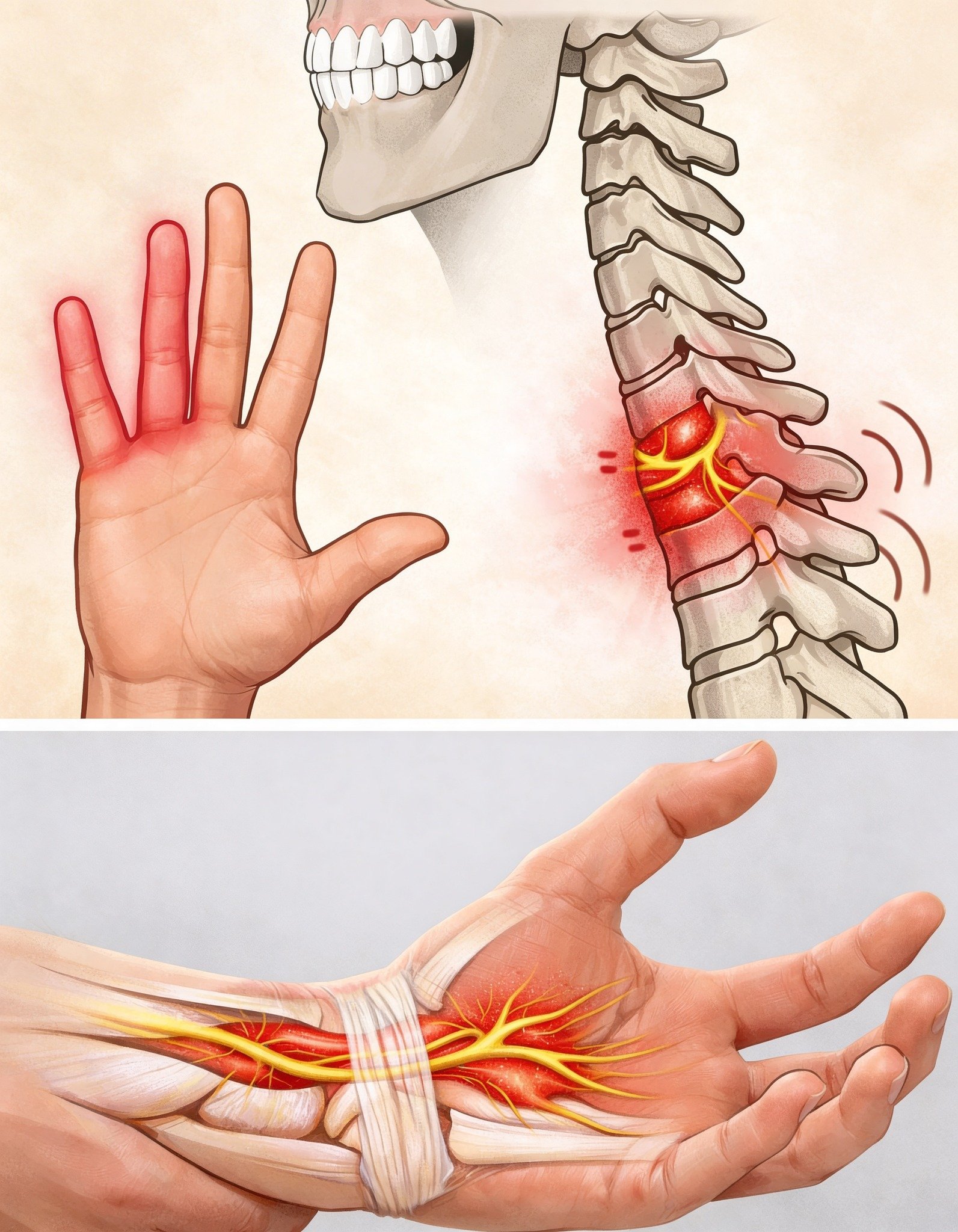 If your HANDS fall asleep it’s a clear sign that you have can…