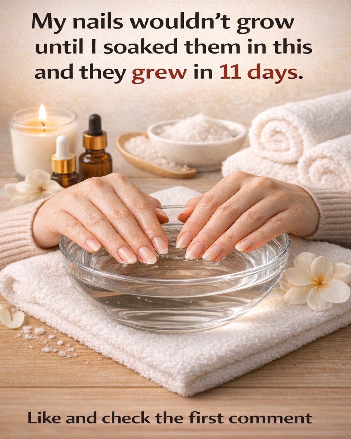 Boost Nail Growth Naturally: The Simple Salt and Essential Oil Soak That’s Winning Fans