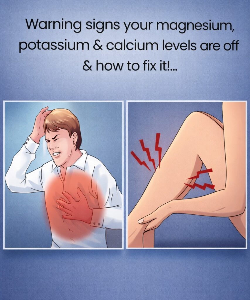 Warning signs your magnesium, potassium and calcium levels are off and how to fix it!