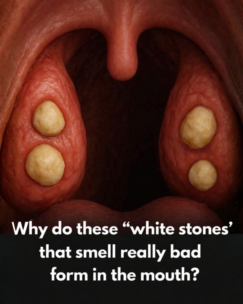 Why Do White “Smelly Stones” Form in the Mouth? (Tonsil Stones Explained)