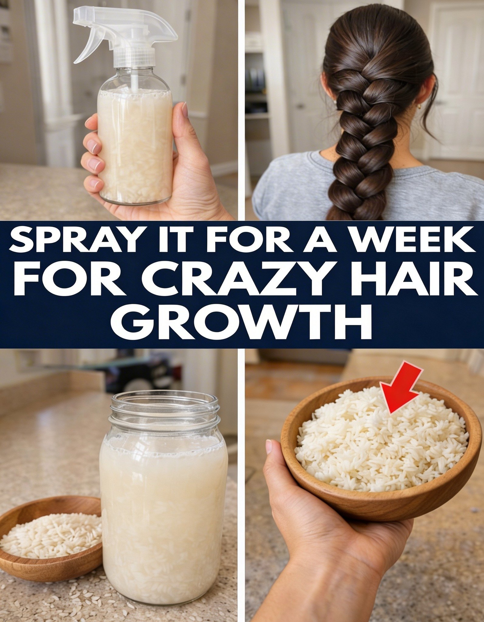 Rice Water Hair Growth Routine and Overnight Scalp Care for Healthier Looking Hair Naturally at Home Simple