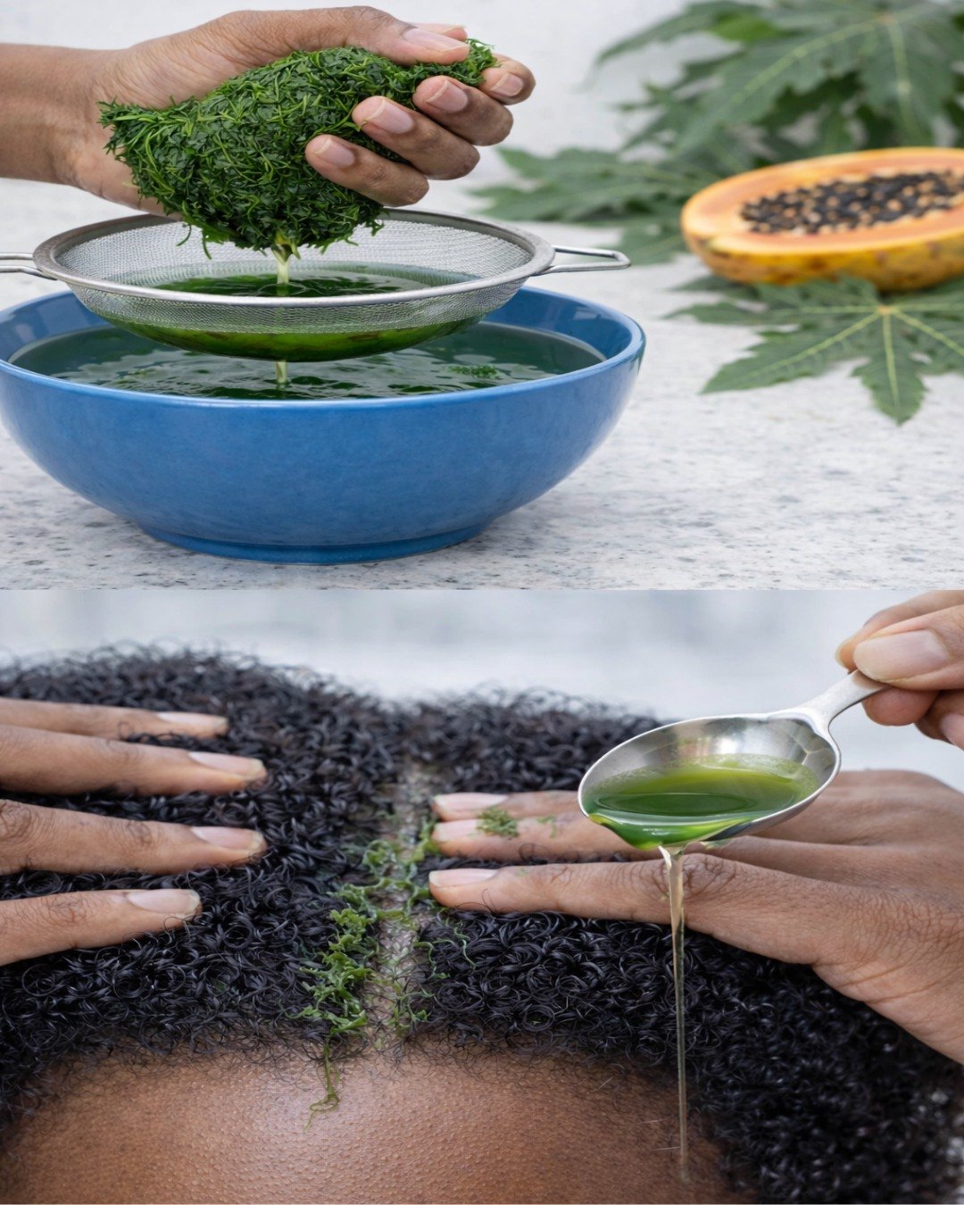 Does Papaya Leaves Grow Hair? The Truth + 2 Simple Ways to Use It for Faster Growth on 4C Natural Hair (and Stop Dandruff)