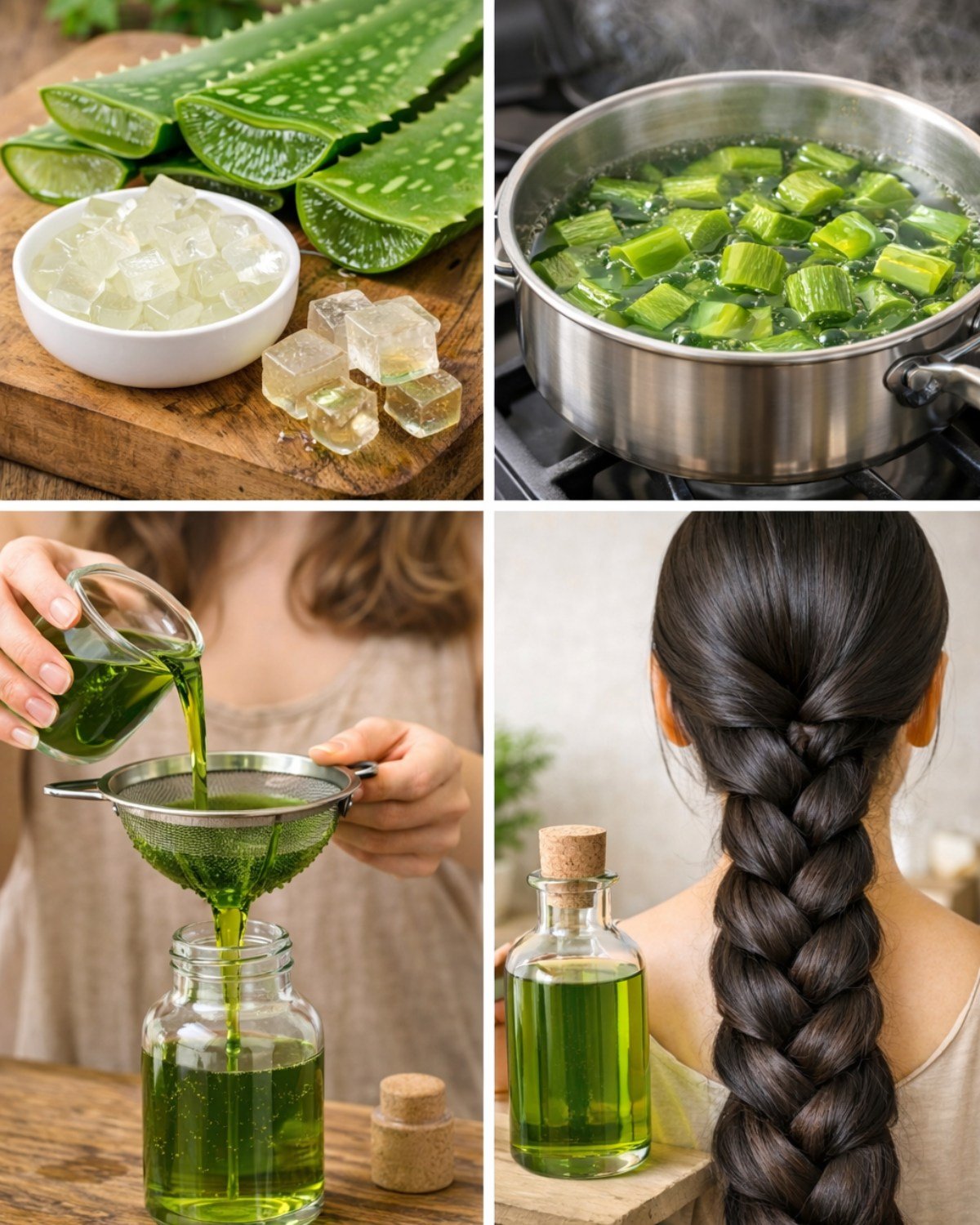 How to Make Aloe Vera Oil for Faster Hair Growth and to Stop Hair Loss