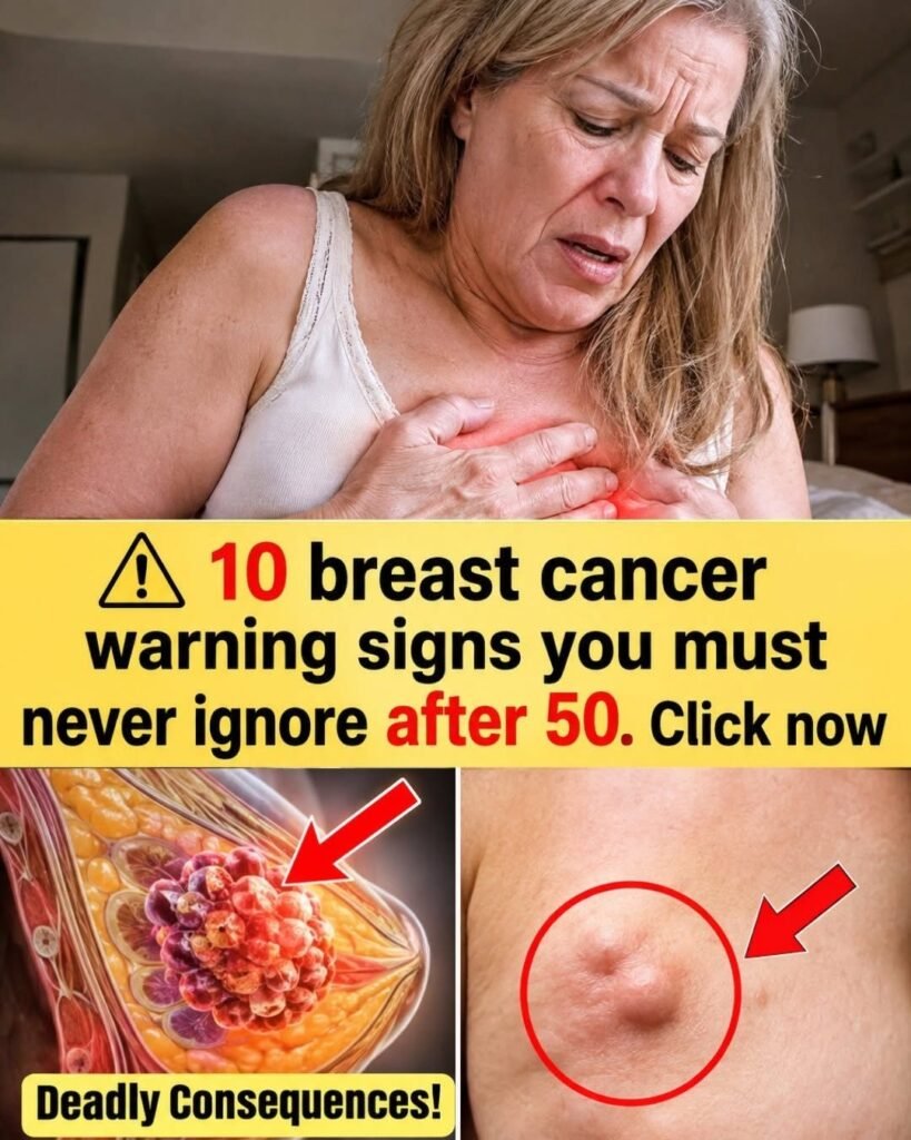 10 Breast Cancer Warning Signs Women Over 50 Should Never Ignore